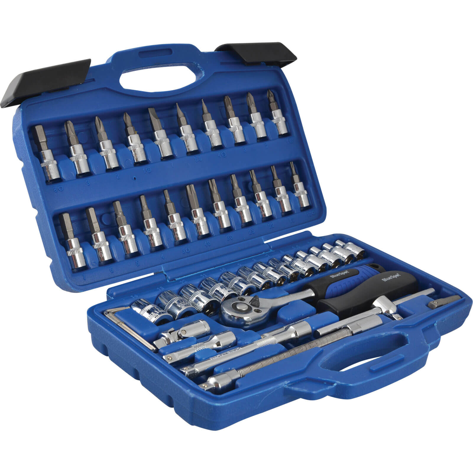 BlueSpot 46 Piece 1/4" Drive Socket and Bit Set Metric 1/4" Price Comparisons | Compare The Build