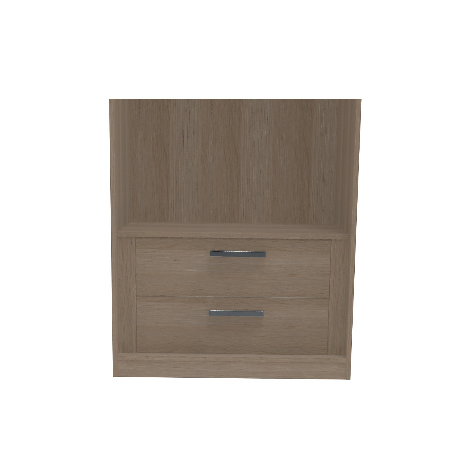 House Beautiful Internal Built-In Two Drawer Unit for Double Wardrobe - Oak Effect Price Comparisons | Compare The Build