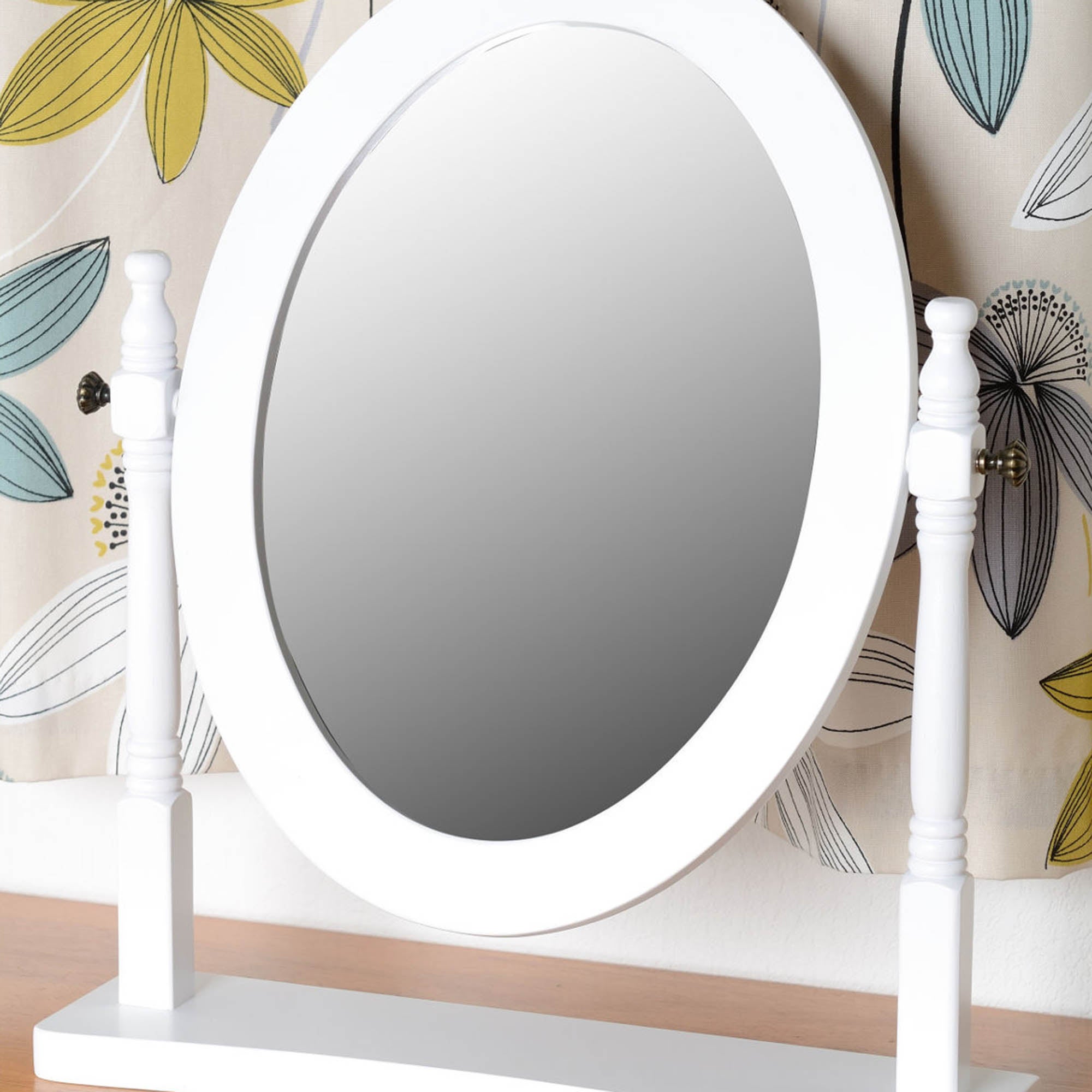 Contessa Dressing Table Mirror, White 57x48cm White Price Comparisons | Compare The Build