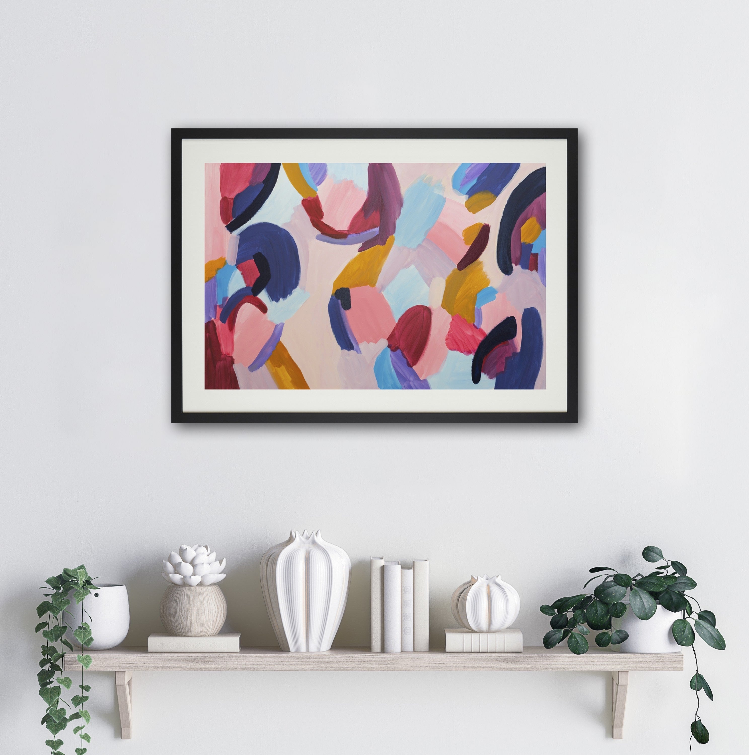 Lucy Donovan Art Delphie Print MultiColoured Price Comparisons | Compare The Build