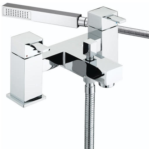 Bristan Quadrato Pillar Bath Shower Mixer Chrome - QD BSM C Price Comparisons | Compare The Build