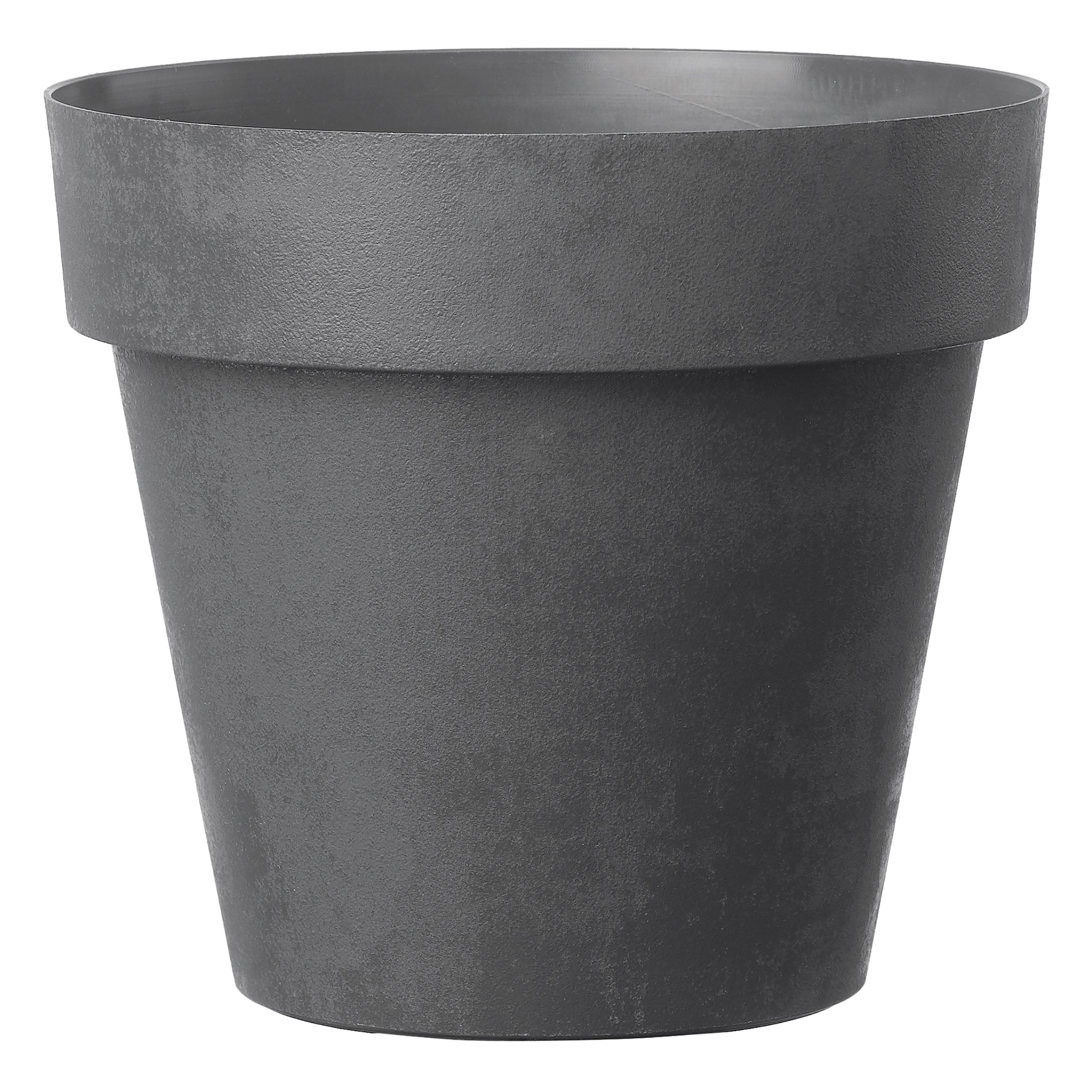 Verve Nurgul Dark Grey Polypropylene (Pp) Round Plant Pot (Dia)58Cm Price Comparisons | Compare The Build