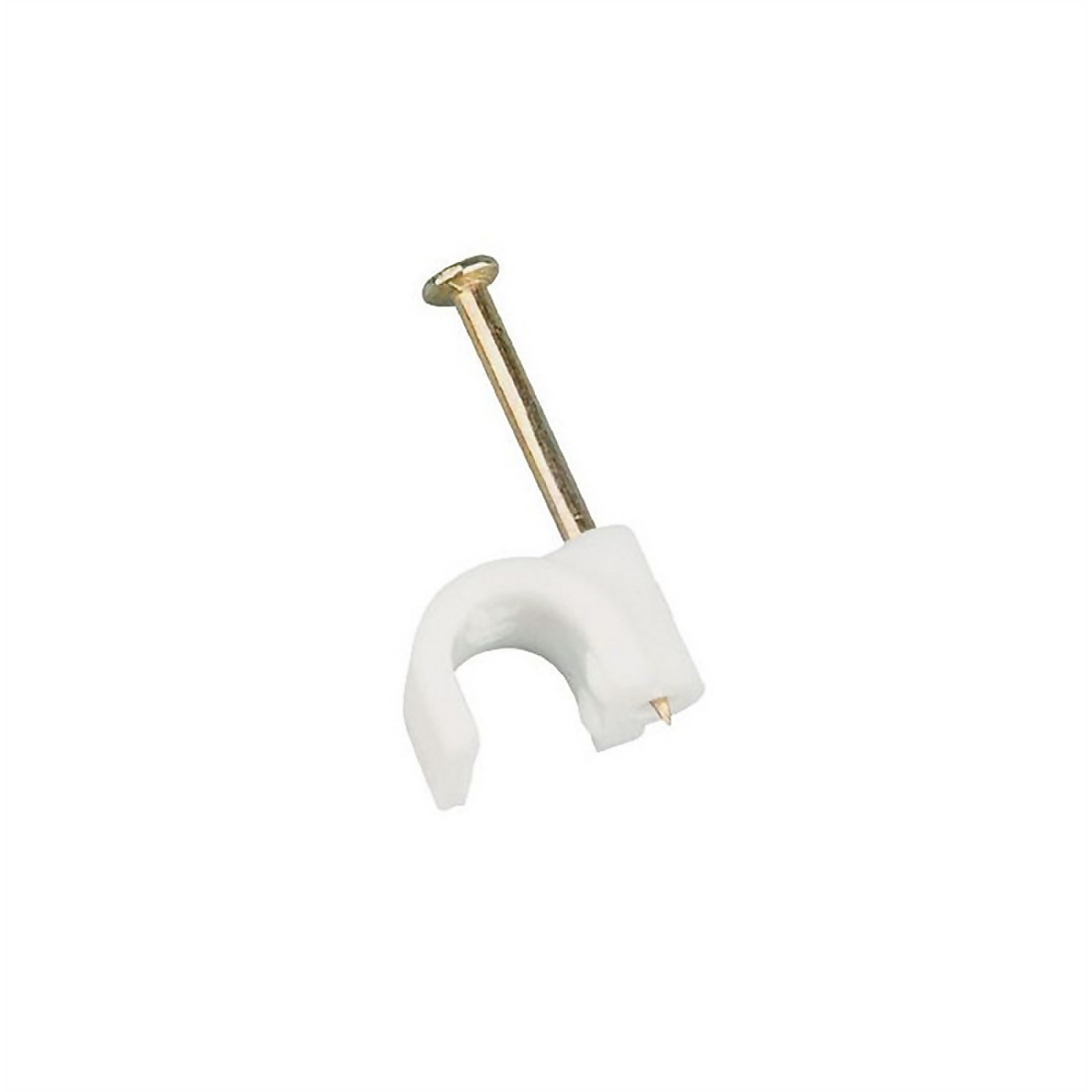 Masterplug Round Cable Clips 5mm White 20 Pack Price Comparisons | Compare The Build