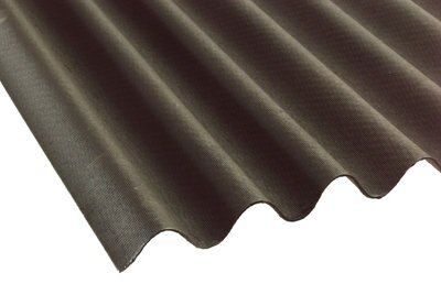 Coroline Black Corrugated Bitumen Roof Sheet - 2m | Compare The Build