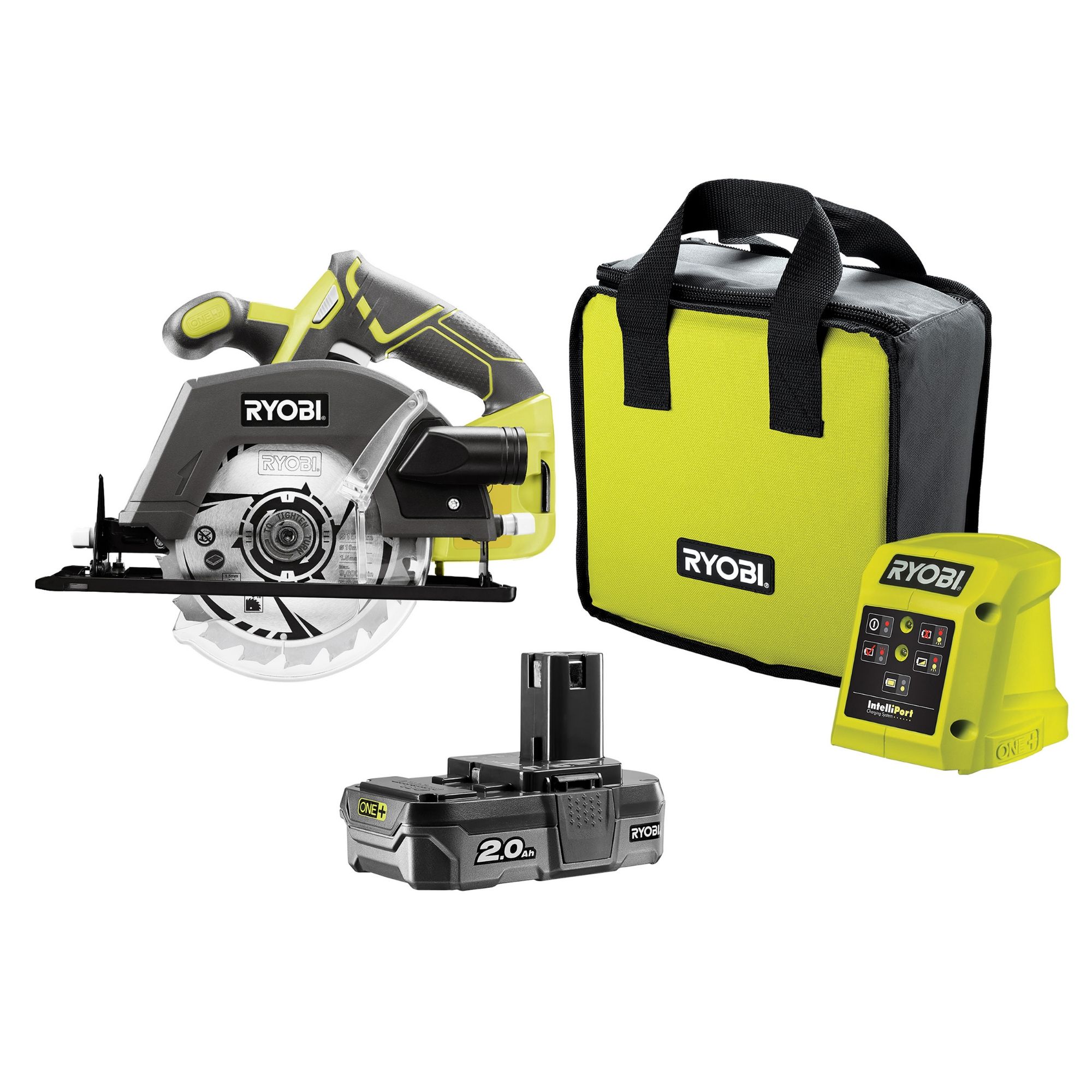 Ryobi One+ 18V 1 X 2Ah Li-Ion 150mm Cordless Circular Saw R18Csp-120S | Compare The Build