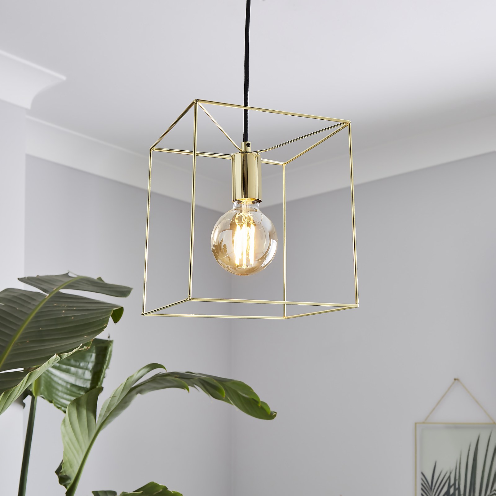 Edge 1 Light Pendant - Polished Brass Price Comparisons | Compare The Build