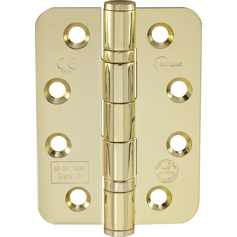 Eclipse Grade 13 Ball Bearing Radius Hinge Electro (2 Pack) in Brass Stainless Steel Price Comparisons | Compare The Build