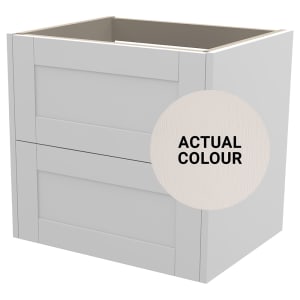 Duarti By Calypso Highwood 600mm Full Depth 2 Drawer Wall Hung Vanity Unit - Taupe Price Comparisons | Compare The Build