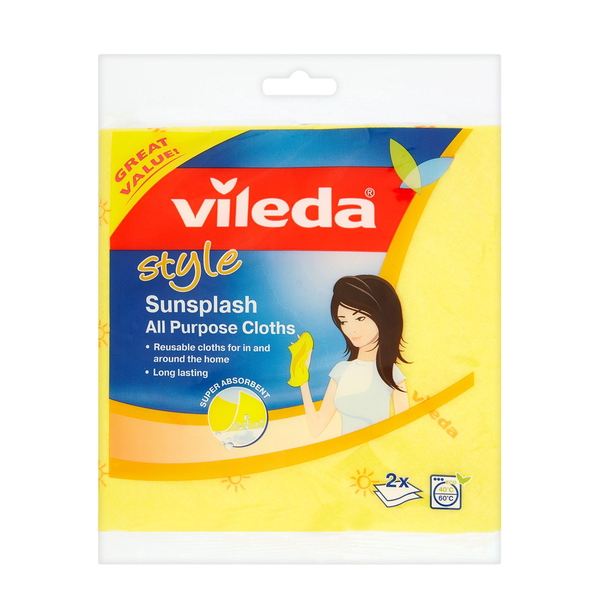 Vileda All Purpose Cloth, Pack Of 2 | Compare The Build