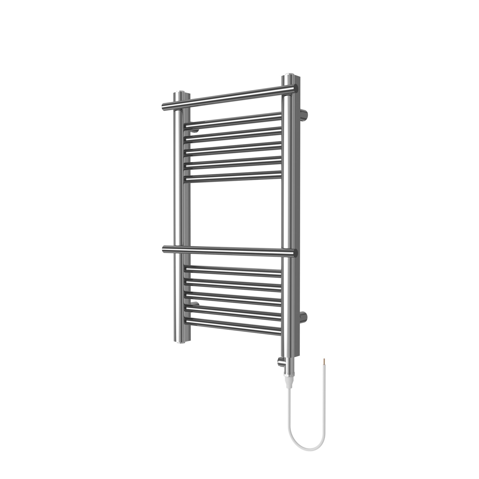 GoodHome Solna Chrome Effect Vertical Flat Towel Radiator (W)434mm X (H)782mm Price Comparisons | Compare The Build