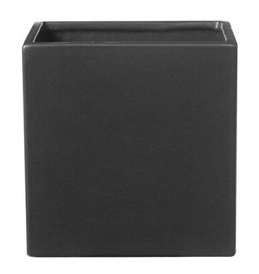 Lei Black Ceramic Plant Pot (Dia)12.7Cm | Compare The Build