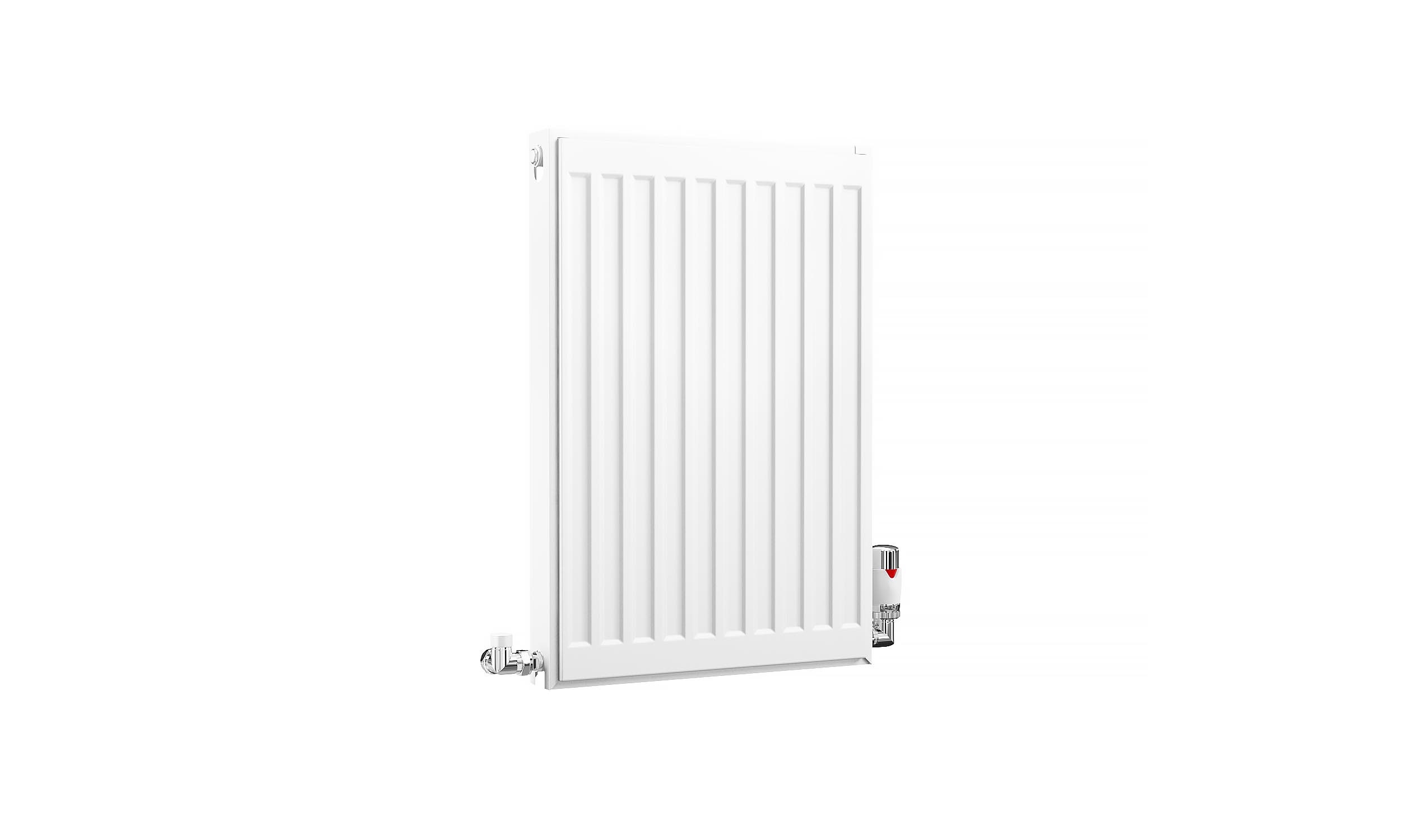 Kartell K-Rad Compact Horizontal Radiator, White, 600mm x 400mm - Double Panel, Single Convector Price Comparisons | Compare The Build