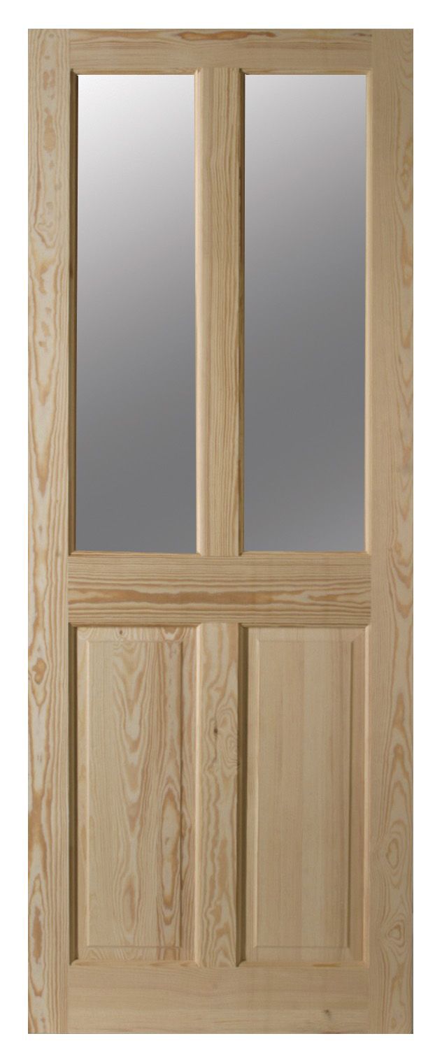 Geom 4 Panel Glazed Internal Door, (H)1981mm (W)838mm (T)35mm Price Comparisons | Compare The Build