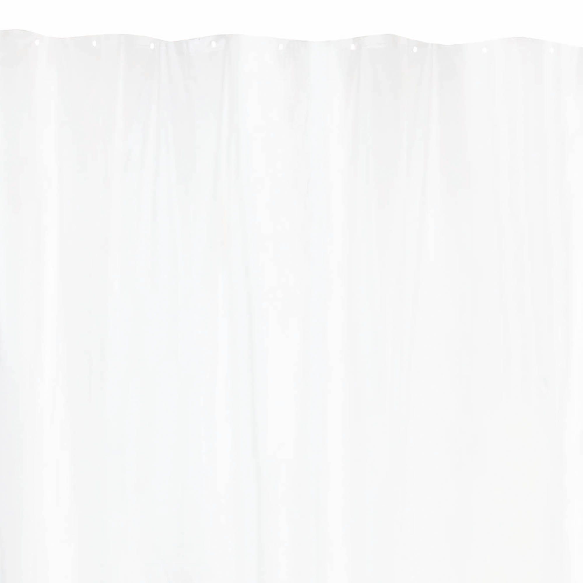 Cooke & Lewis Baya White Plain Shower Curtain (L)2000 mm Price Comparisons | Compare The Build