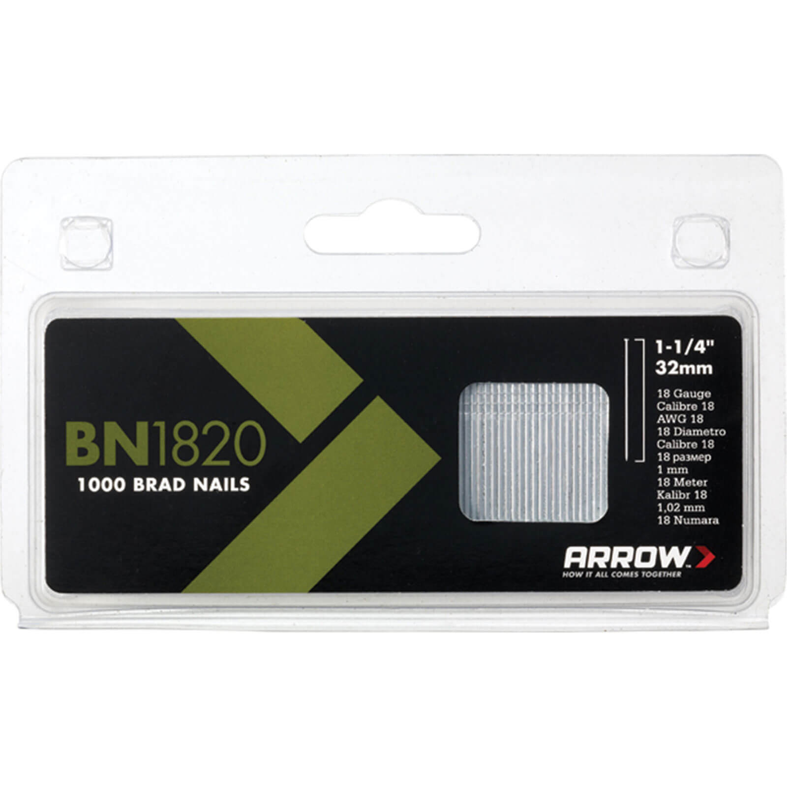 Arrow 18 Gauge Brad Nails 20mm Pack of 1000 | Compare The Build