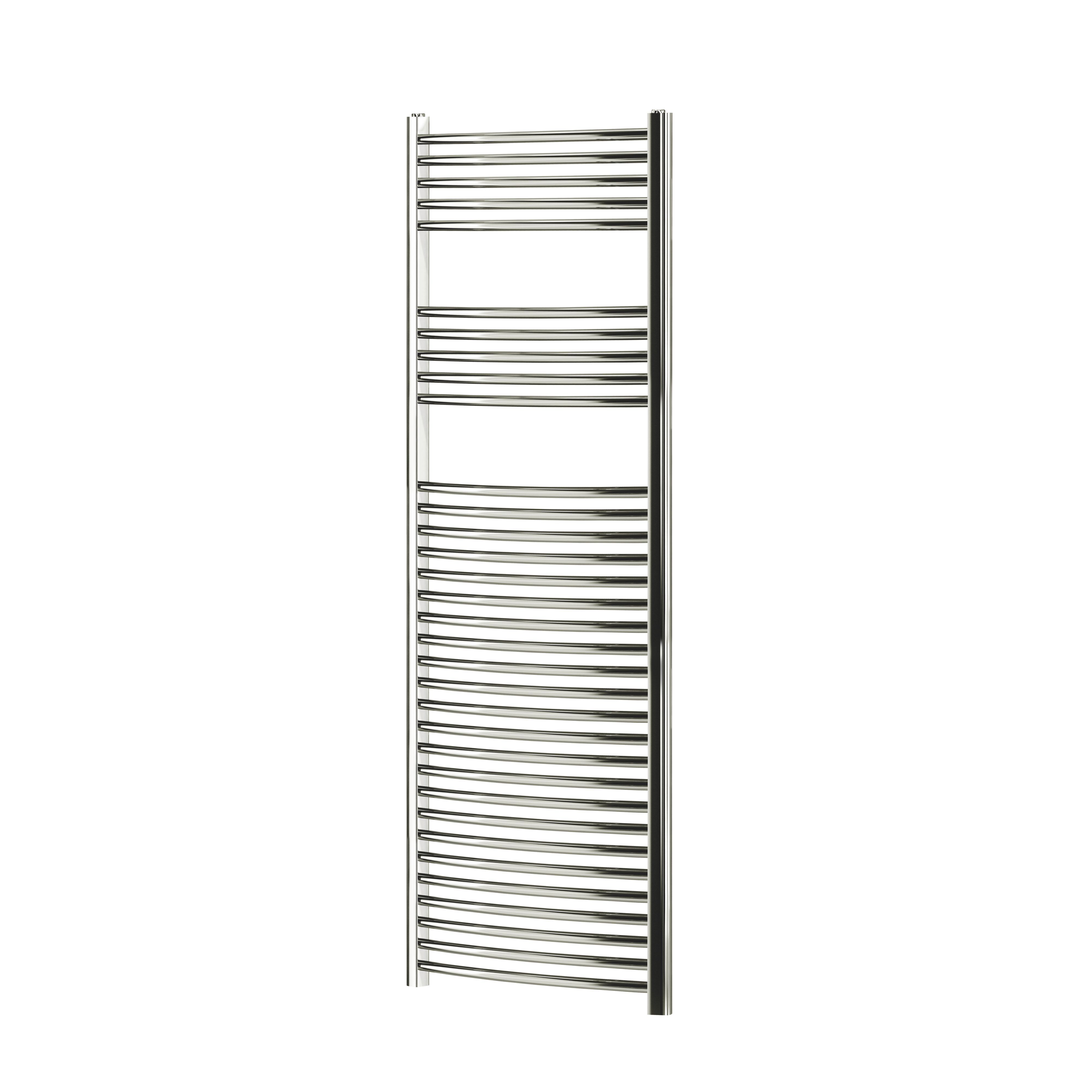 Blyss Chrome Curved Towel Warmer (W)600mm X (H)1600mm Price Comparisons | Compare The Build