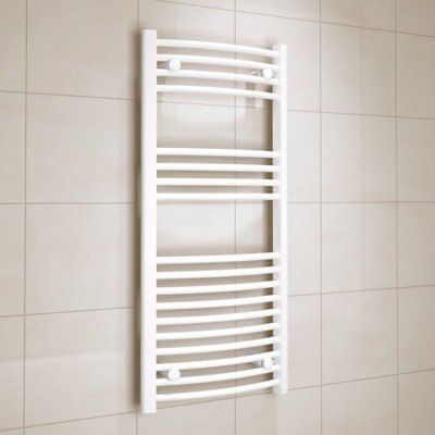 Kudox 366W Electric White Towel Warmer (H)1000mm (W)450mm | Compare The Build