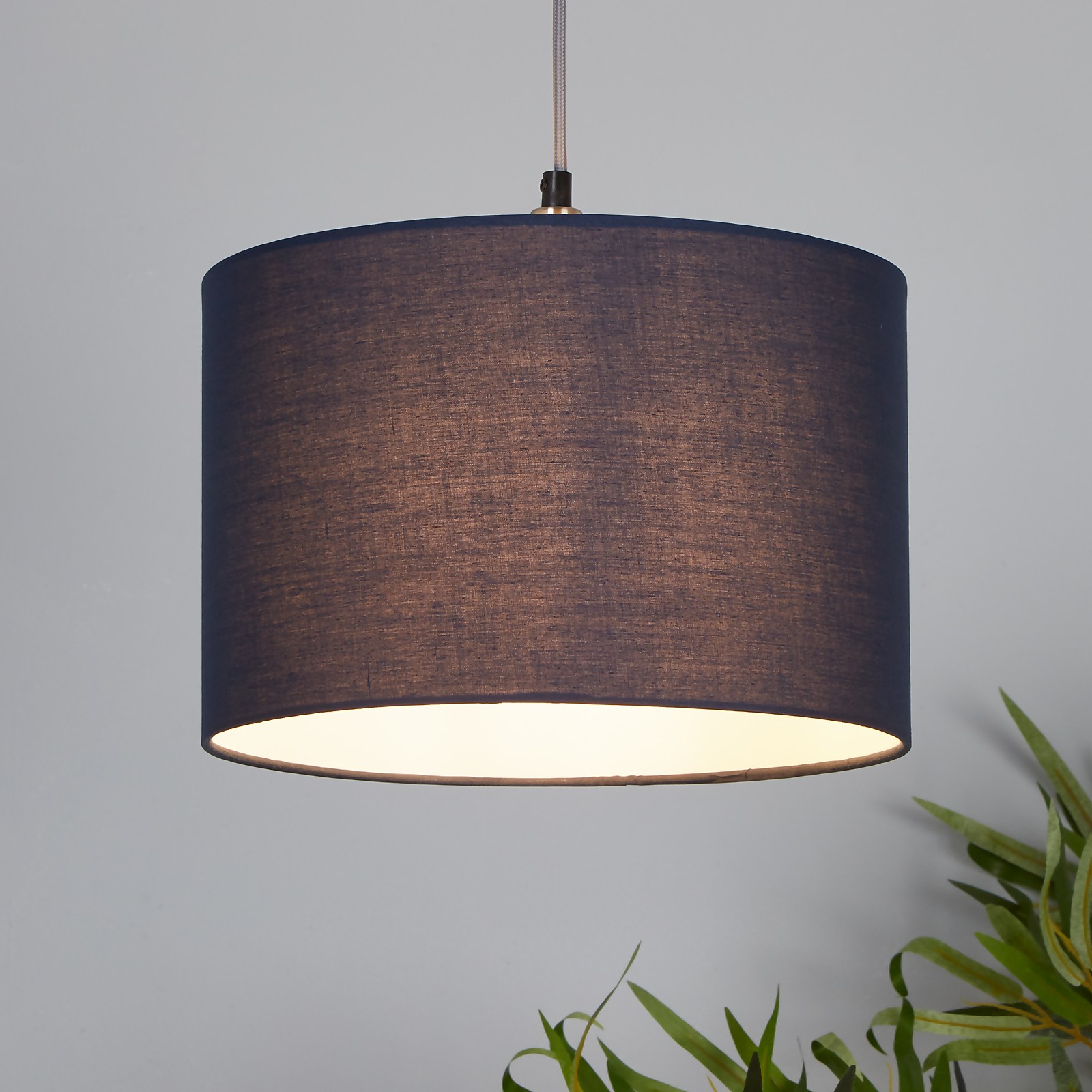 Clyde Drum Lamp Shade - 30cm - Navy Price Comparisons | Compare The Build