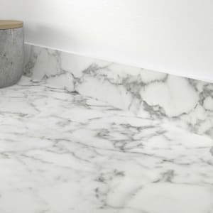 Marmo Bianco Zenith Compact Upstand - 100 x 12.5mm x 3m Price Comparisons | Compare The Build