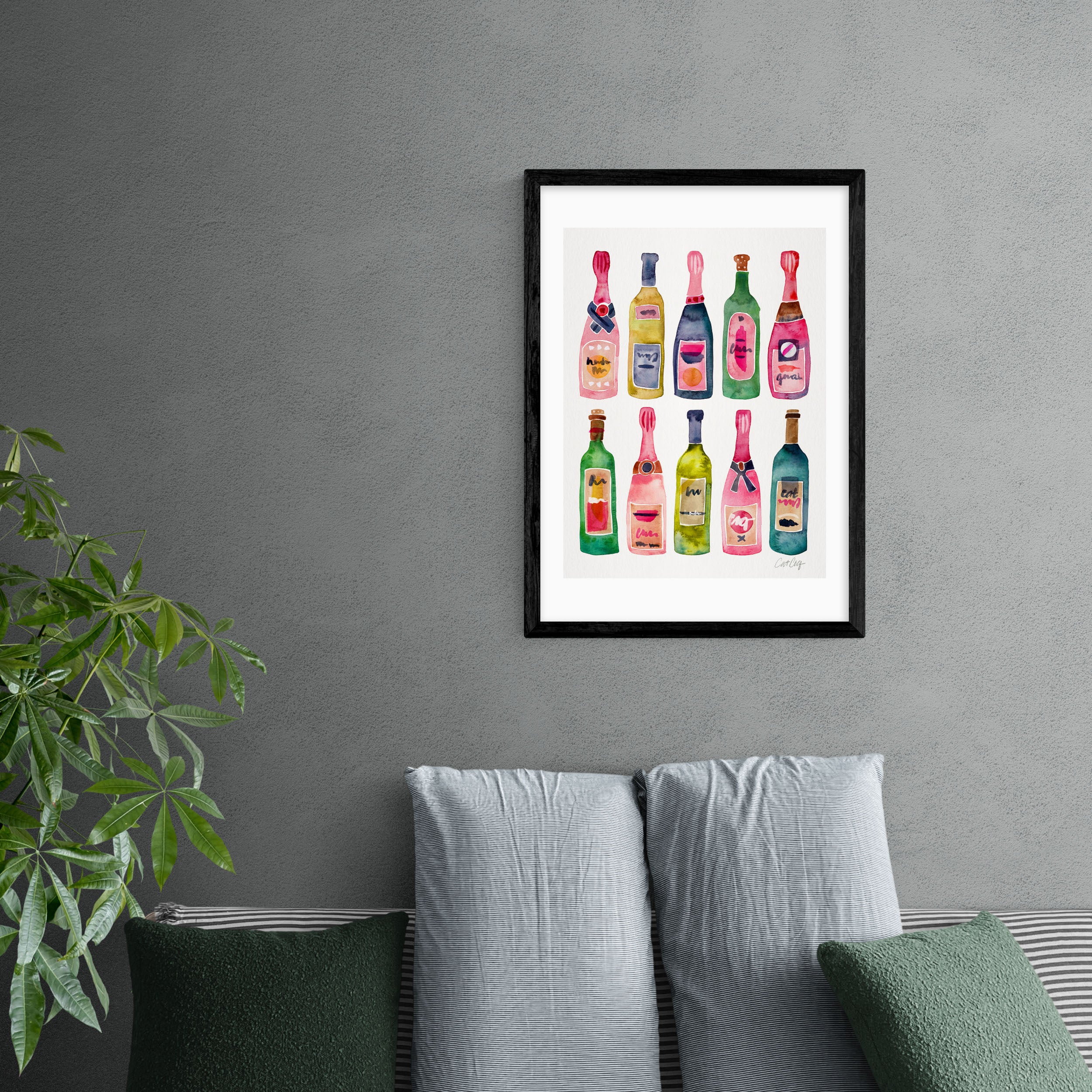 East End Prints Champagne Print Pink/Blue Price Comparisons | Compare The Build