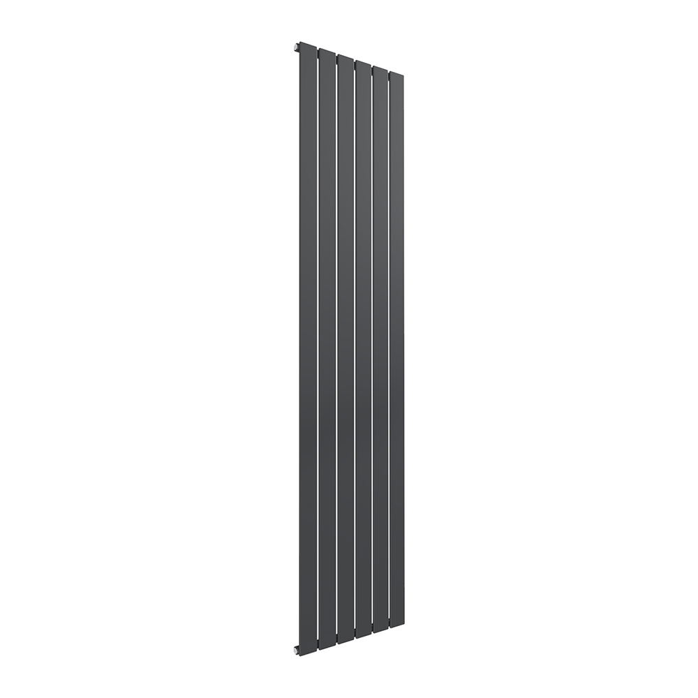 Reina Flat Vertical Designer Radiator, Anthracite, 1800mm x 440mm Price Comparisons | Compare The Build