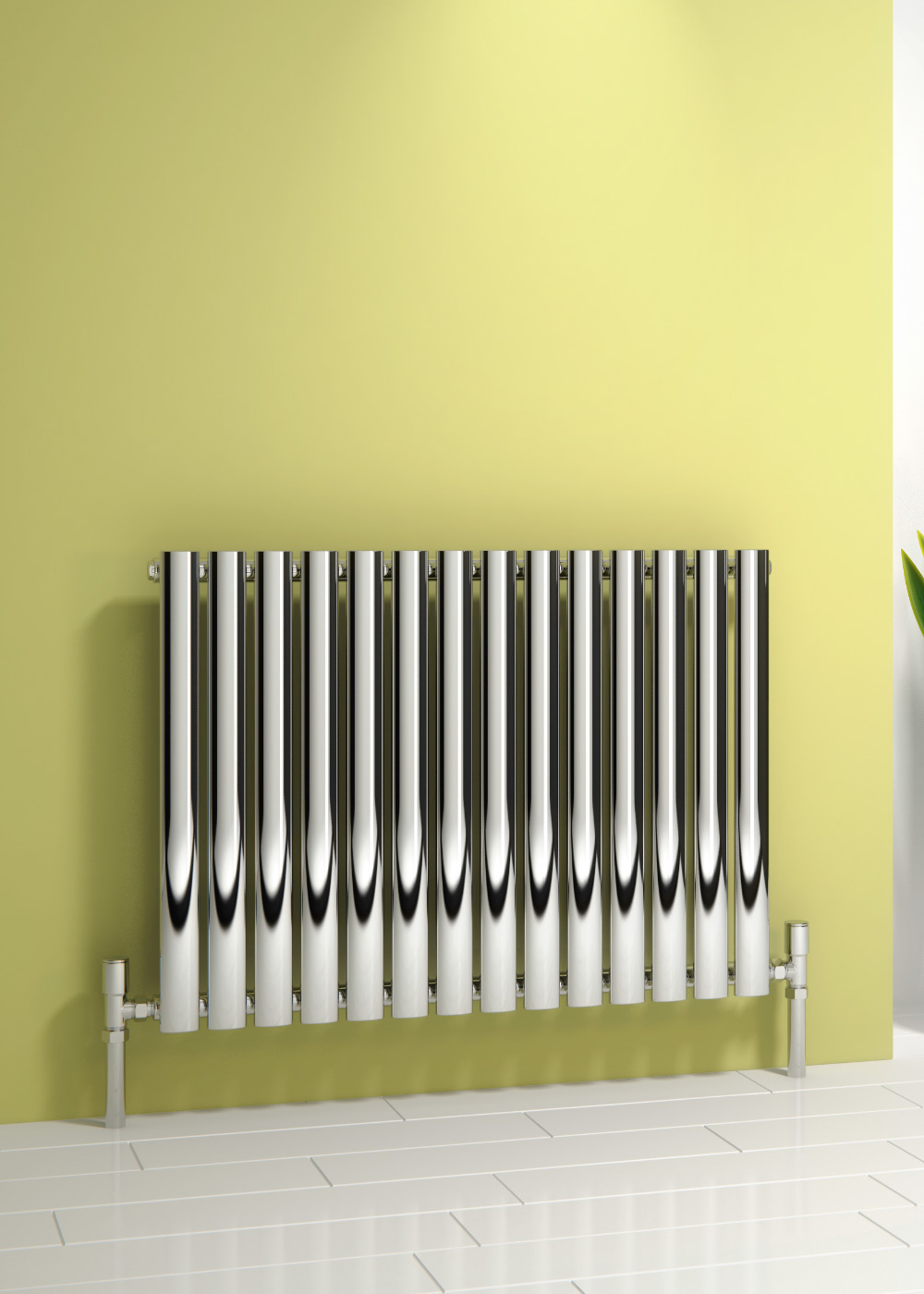 Reina Nerox Horizontal Designer Radiator, Polished, 600mm x 413mm | Compare The Build