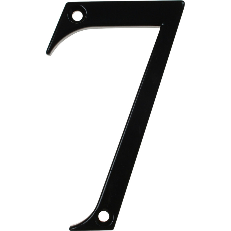 Fab and Fix Fab & Fix Hardex Door Numeral Matt 7 in Black Zinc | Compare The Build