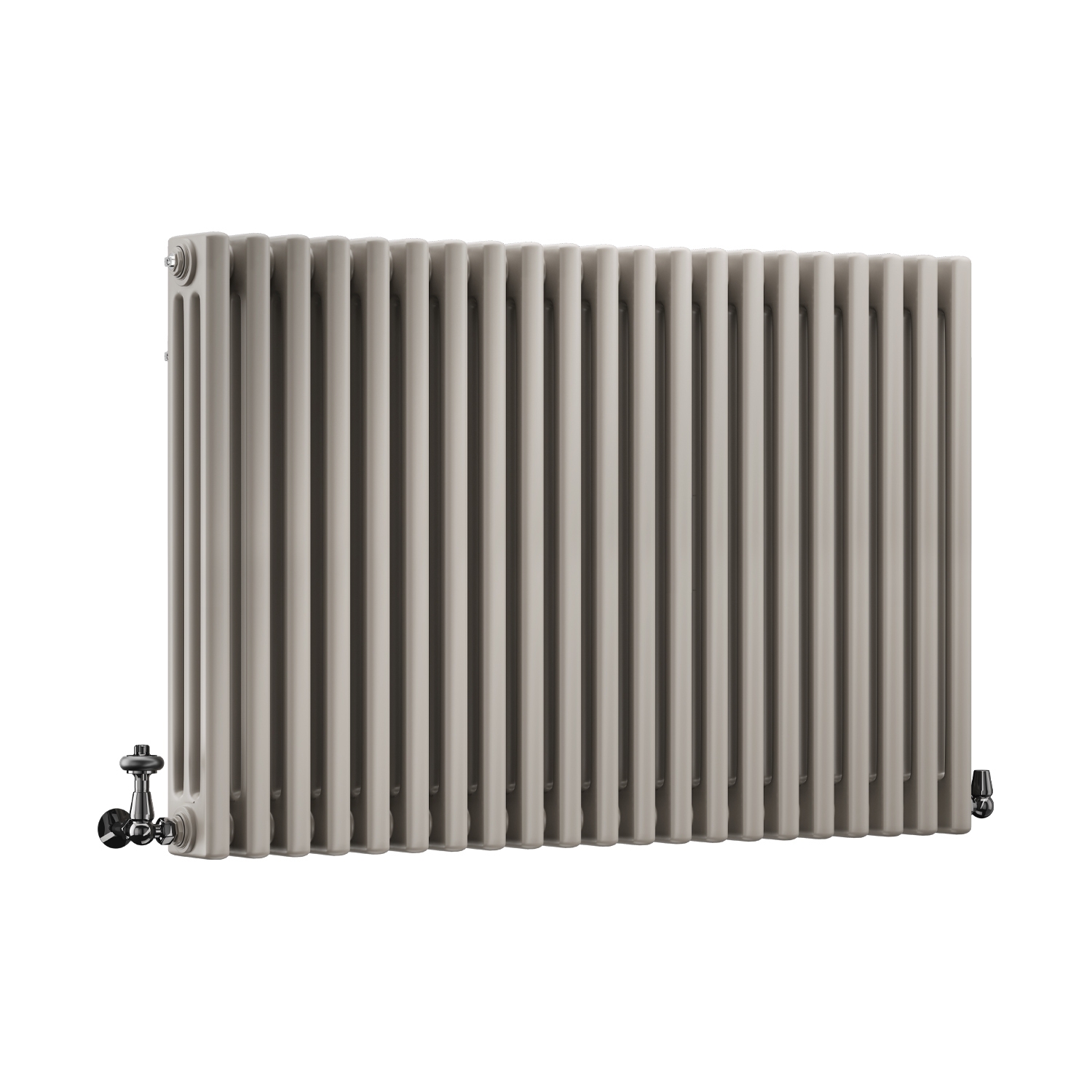 DQ Modus 3 Column Horizontal Radiator, Stone Grey, 750mm x 806mm Price Comparisons | Compare The Build