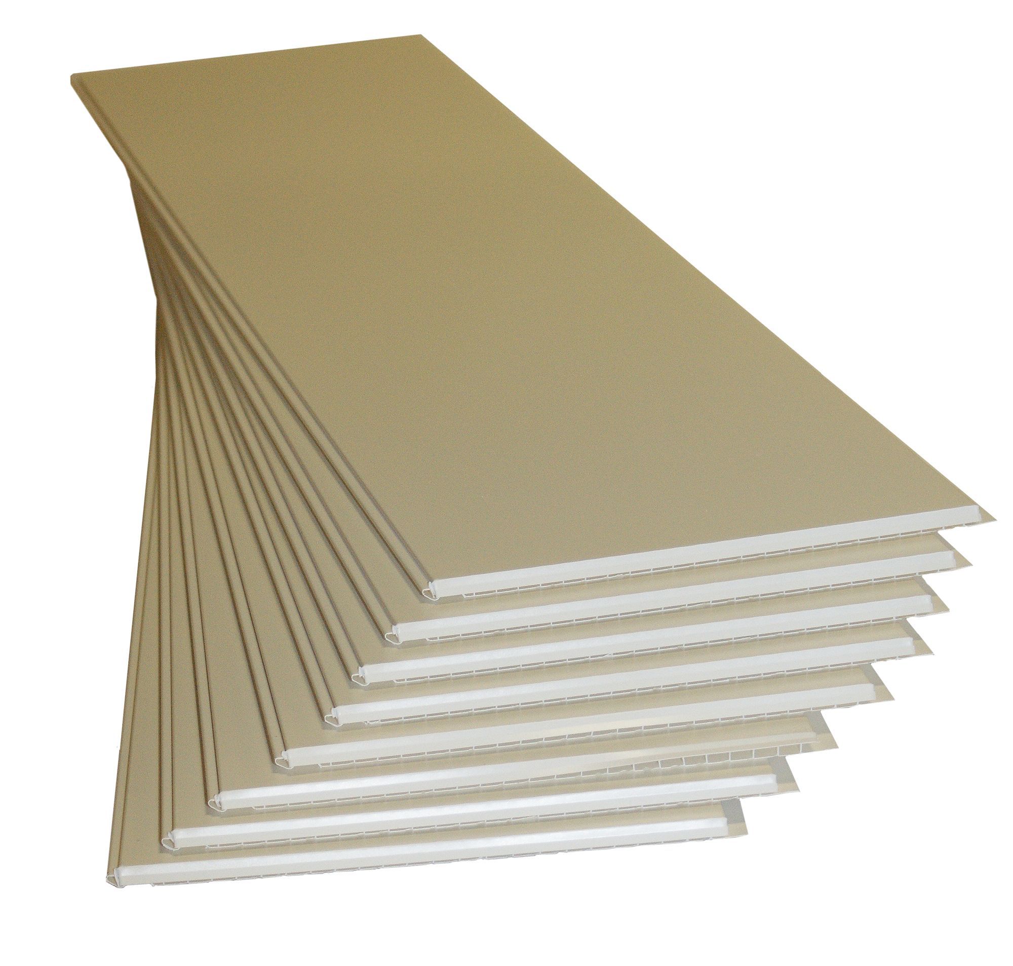 Smooth White PVC Cladding (L)1.2m (W)250mm (T)10mm, Pack of 8 Price Comparisons | Compare The Build