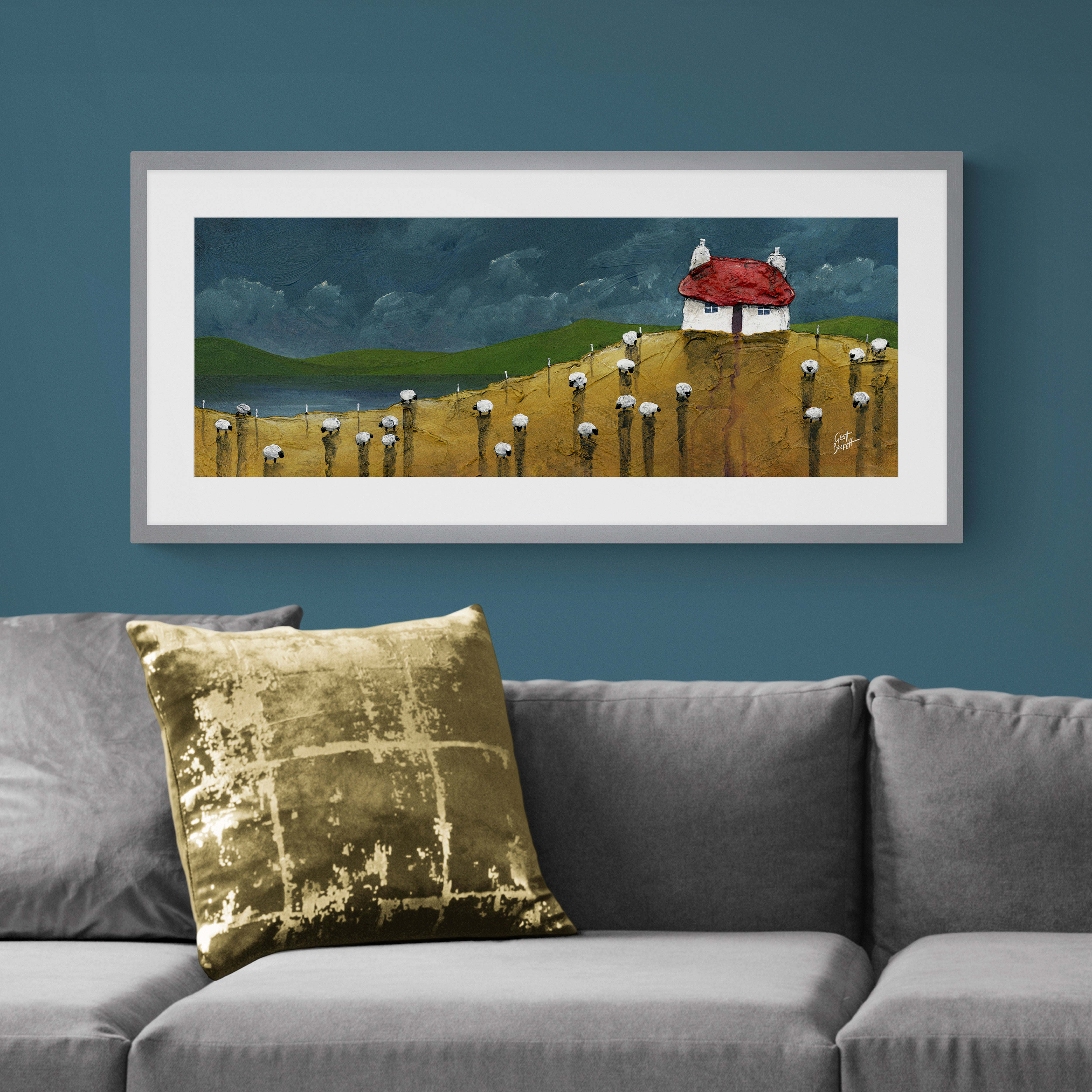 Mustard Croft by Geoff Beckett Framed Print Green Price Comparisons | Compare The Build