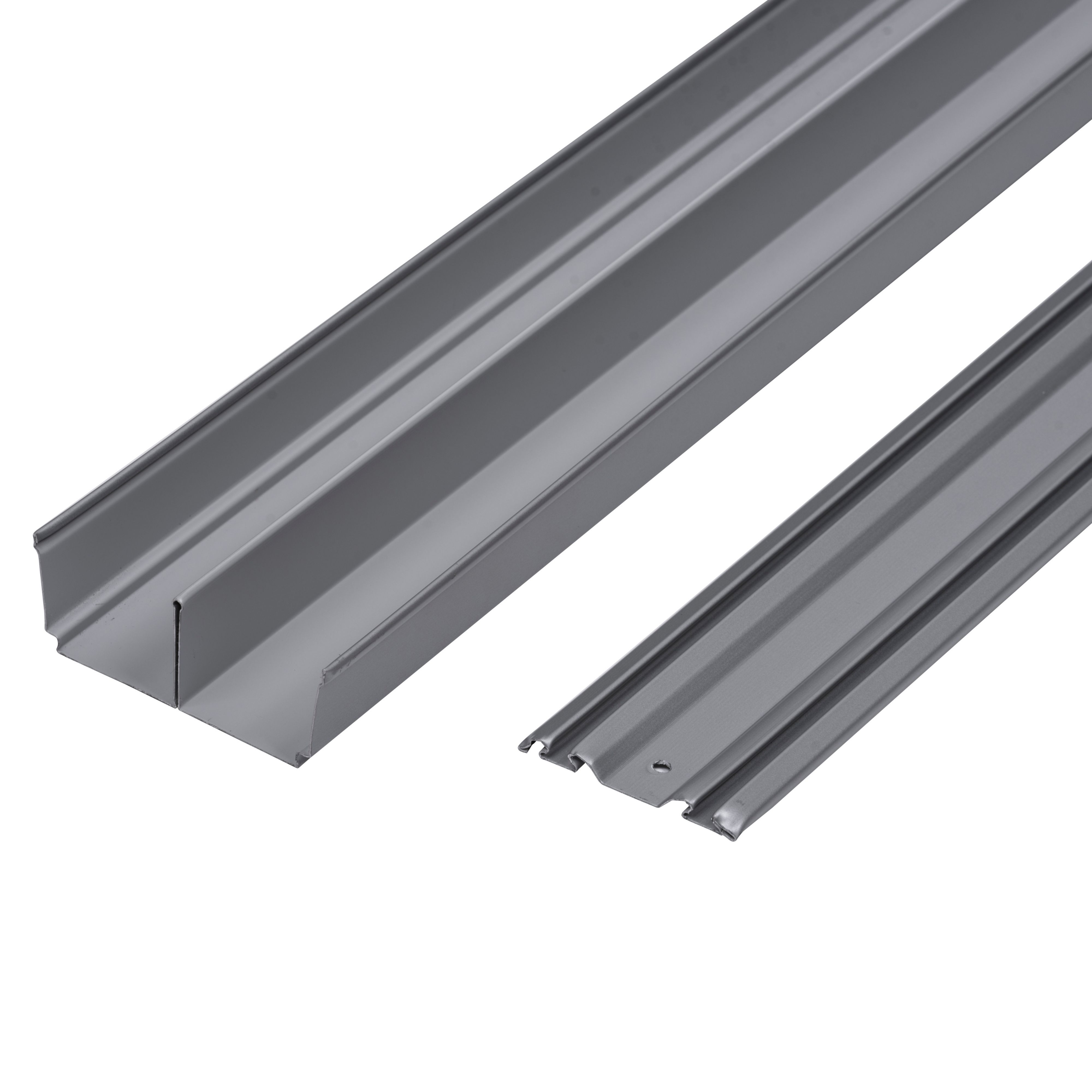 Form Valla Silver Effect Sliding Wardrobe Door Track (L)1200mm Price Comparisons | Compare The Build