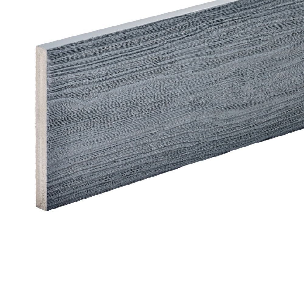 Premium Woodgrain Effect Fascia Board Capstock PVC-ASA 3600mm x 140mm x 15mm - Ash Grey | Compare The Build