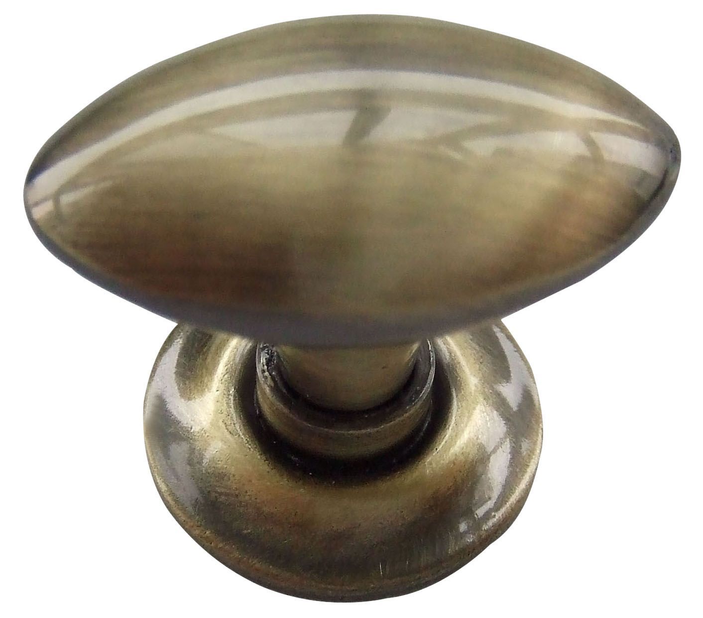 Brass Effect Zinc Alloy Oval Furniture Knob | Compare The Build