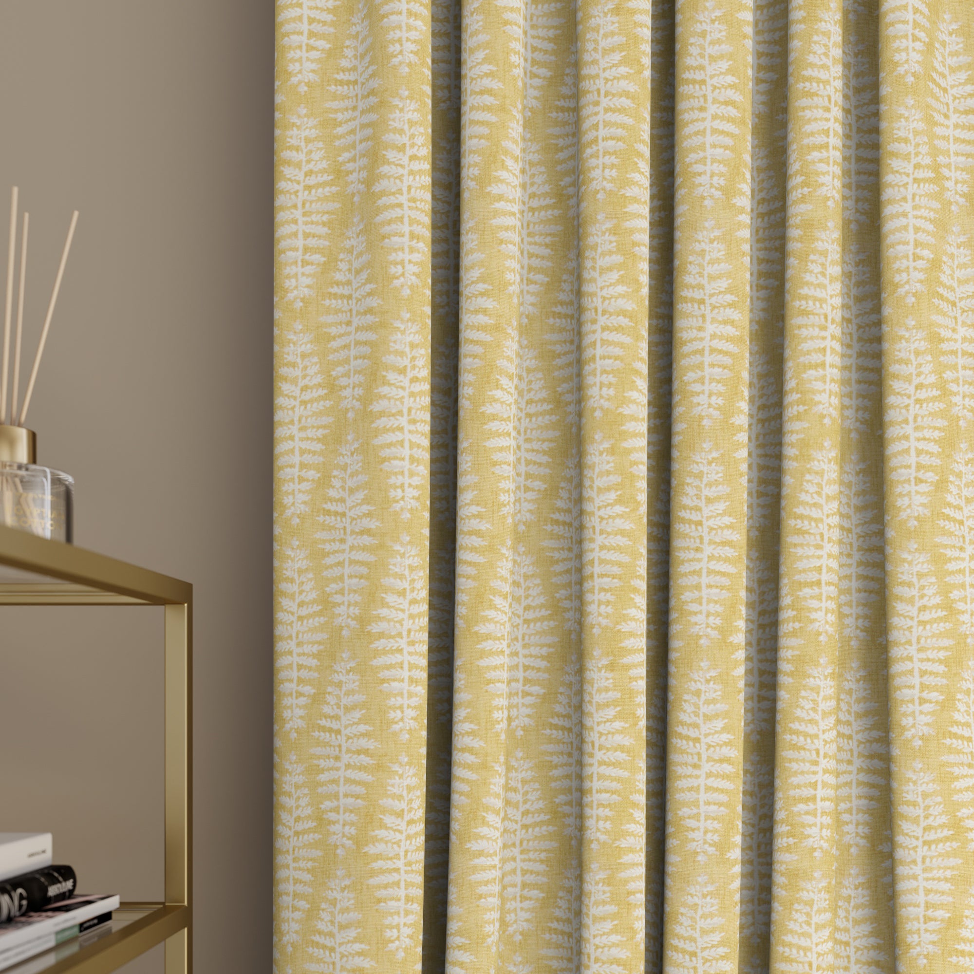 Verdure Made to Measure Curtains Verdure Mustard Price Comparisons | Compare The Build