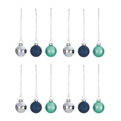 Blue, Mint Green & Silver Decorations Price Comparisons | Compare The Build