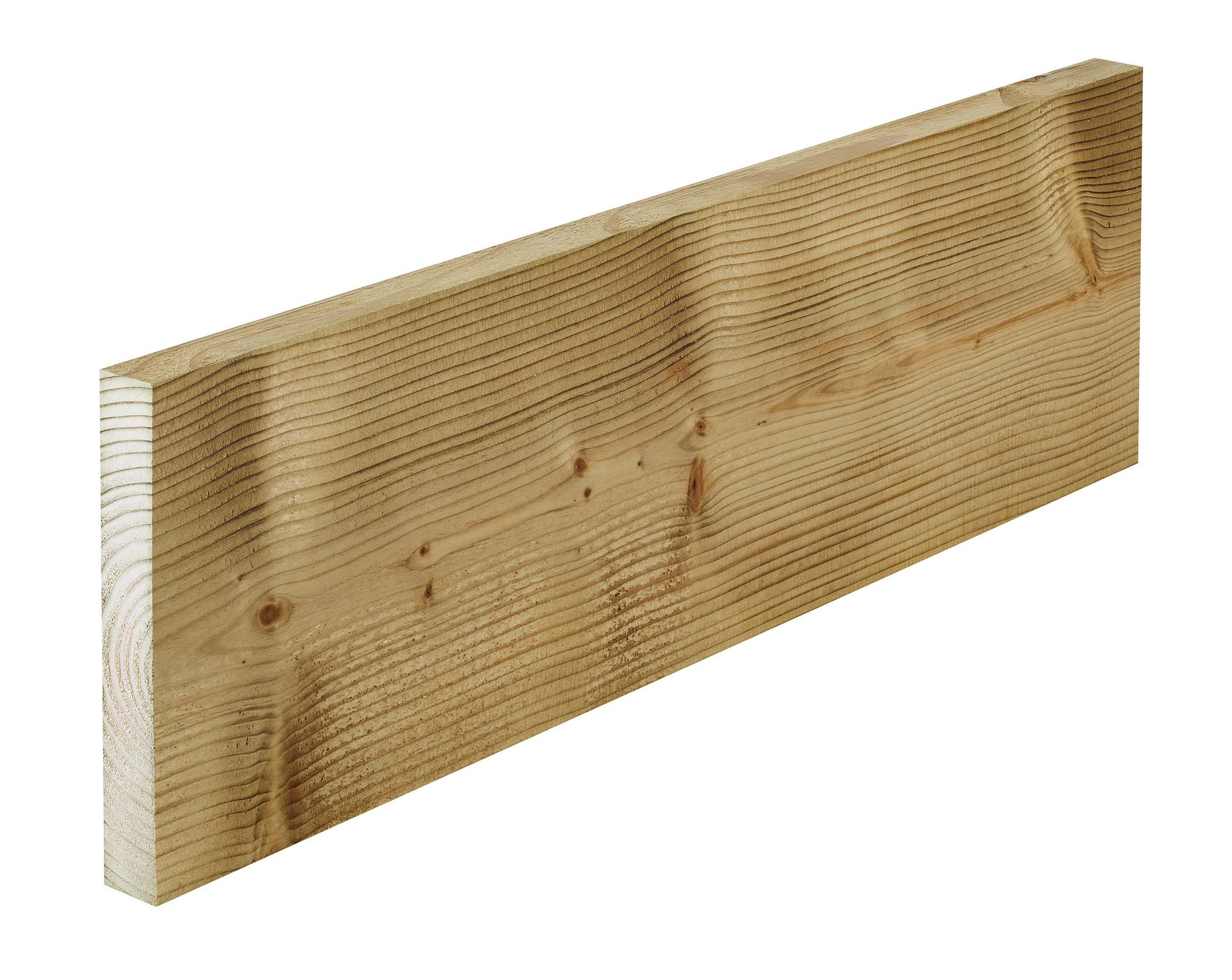 Treated Rough sawn Whitewood Timber (L)1.8m (W)150mm (T)22mm, Pack of 8 Price Comparisons | Compare The Build