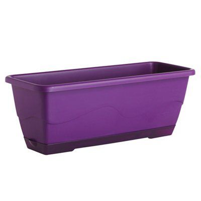 Verve Roe Purple Plastic Planter 35Cm Price Comparisons | Compare The Build