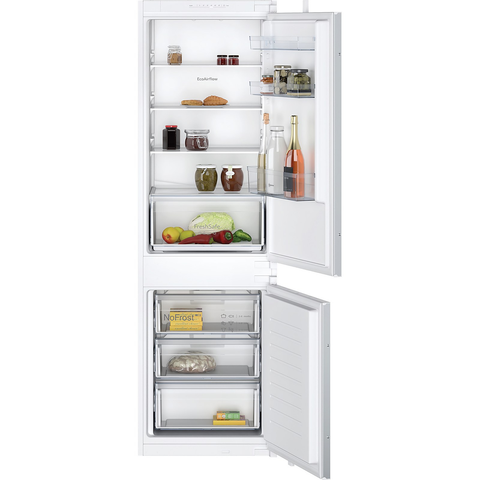 NEFF N30 KI7861SE0G Integrated 60/40 Frost Free Fridge Freezer with Sliding Door Fixing Kit Price Comparisons | Compare The Build