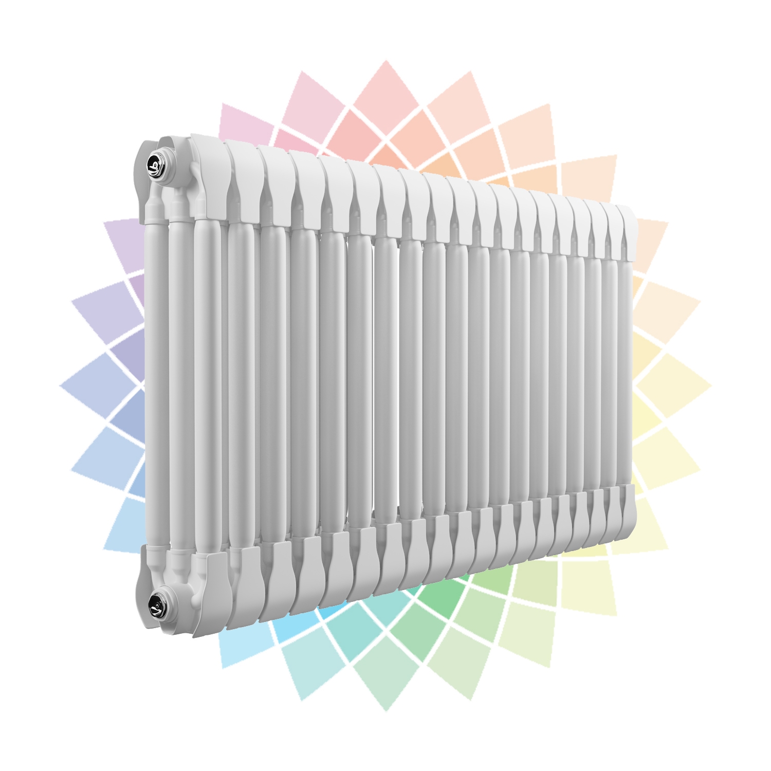 Apollo Monza Aluminium 3 Column Horizontal Radiator, Custom Colour, 670mm x 986mm Price Comparisons | Compare The Build