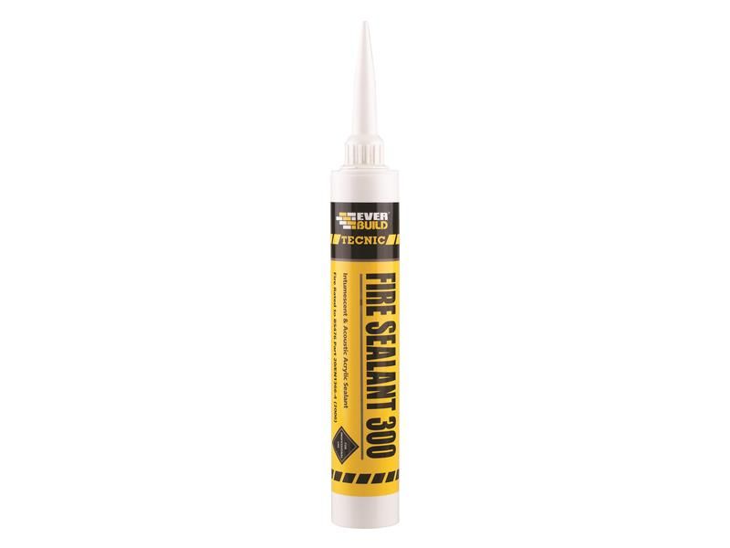 Everbuild EVB300WE Tecnic Fire Sealant 300 Intumescent White 380ml | Compare The Build