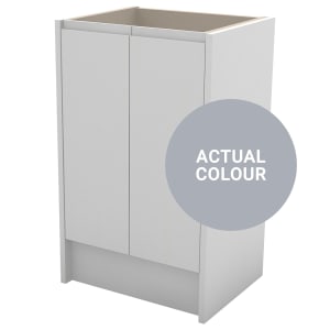 Duarti By Calypso Beaufort 500mm Slimline 2 Door Floor Standing Vanity Unit - Shadow Grey Price Comparisons | Compare The Build