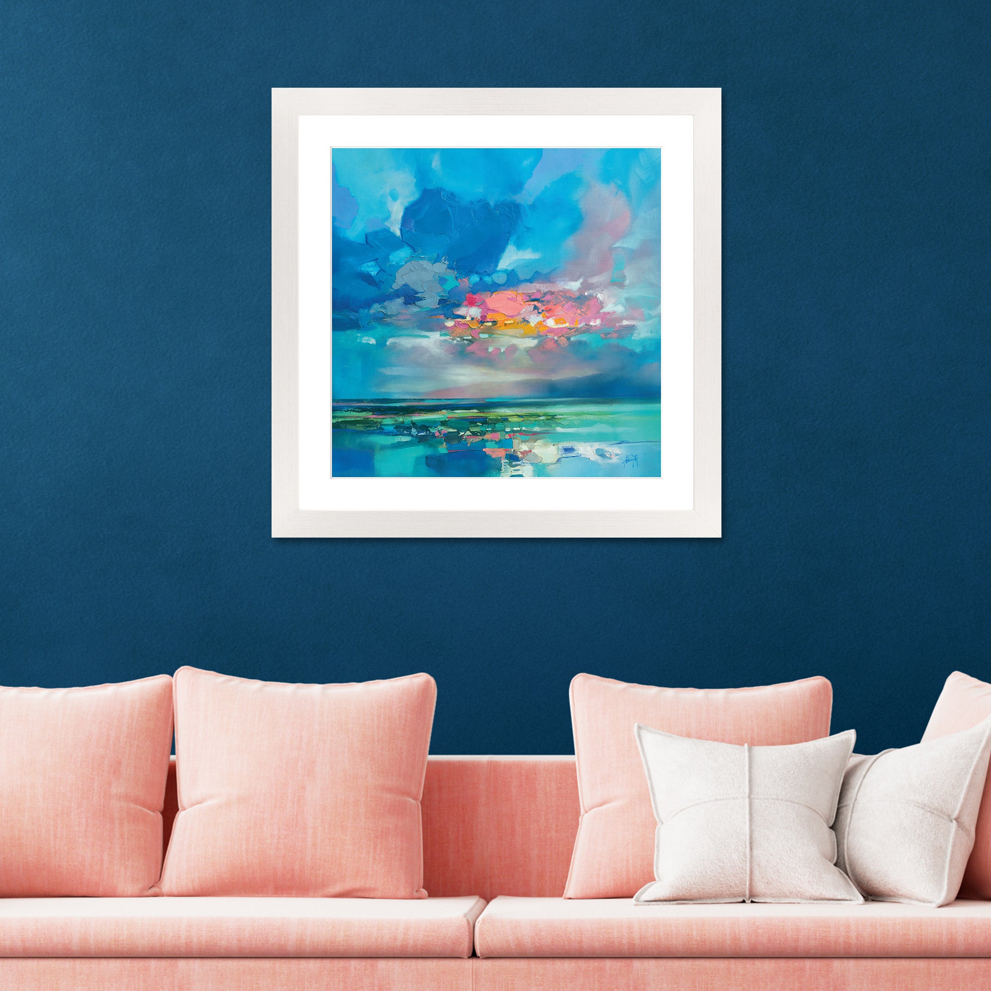 The Art Group Arran Blue Framed Print MultiColoured Price Comparisons | Compare The Build