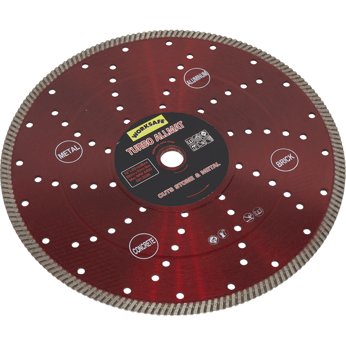 Sealey Turbo Allmat Diamond Blade for Stone and Metal 300mm 20mm | Compare The Build