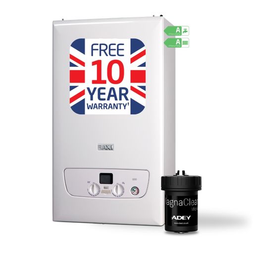 Baxi 800 25kW Combi Boiler with Vertical Flue & Adey Filter 7732189 Price Comparisons | Compare The Build