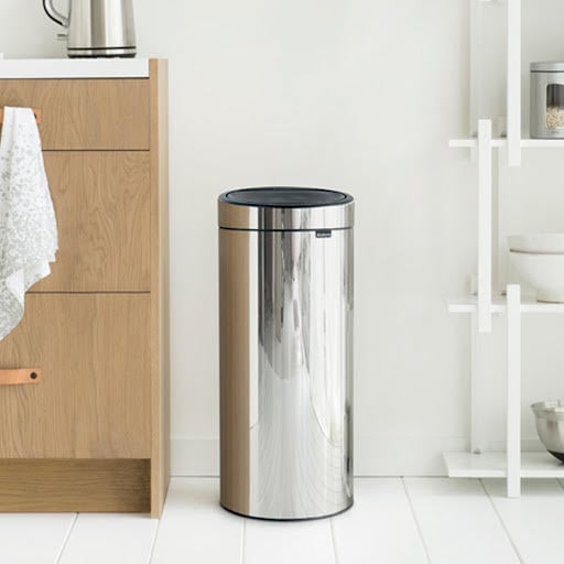 Brabantia Contemporary Stainless Steel Round Freestanding Any Room Touch Top Bin, 30L Price Comparisons | Compare The Build