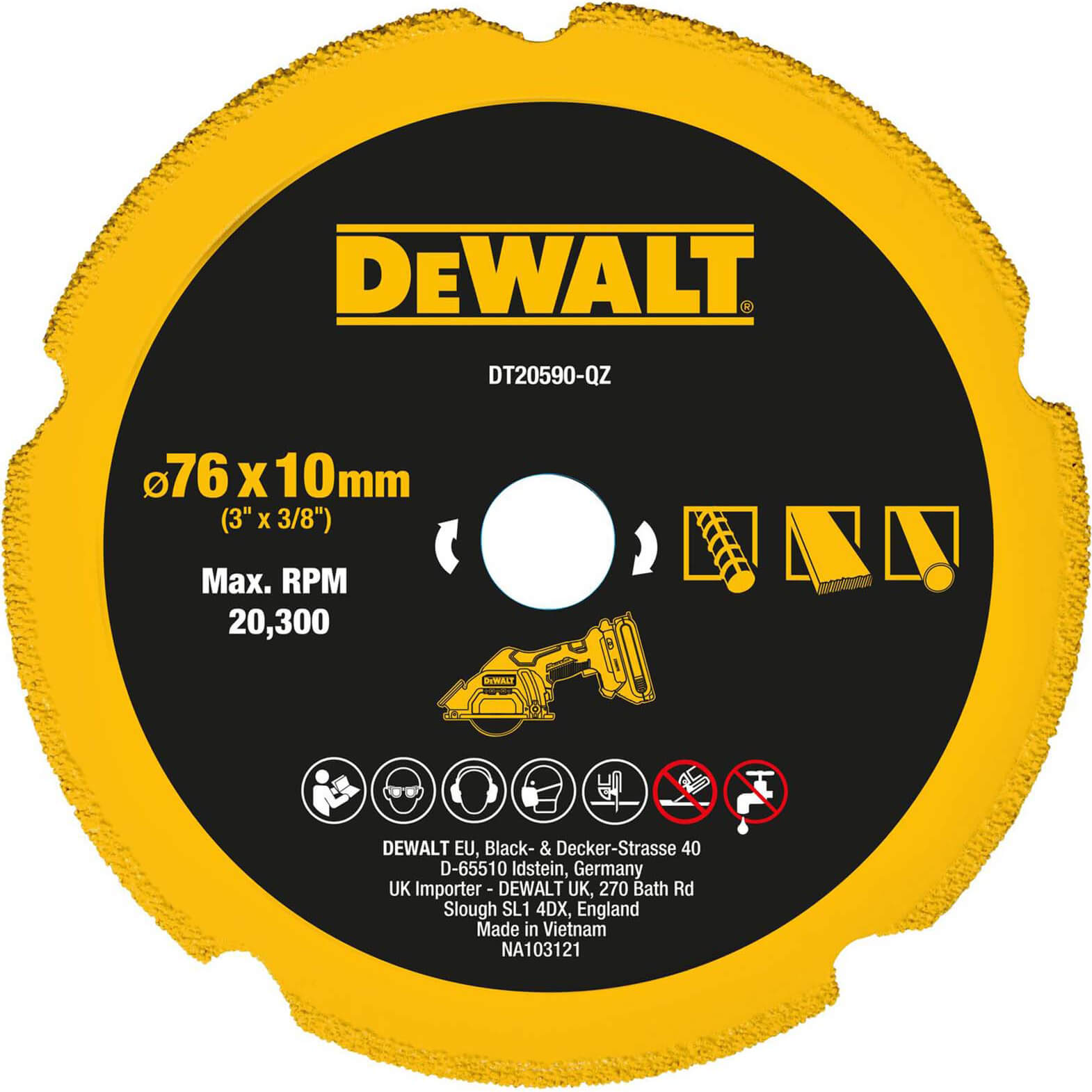 DeWalt Diamond Multi Material Disc for DCS438 76mm | Compare The Build