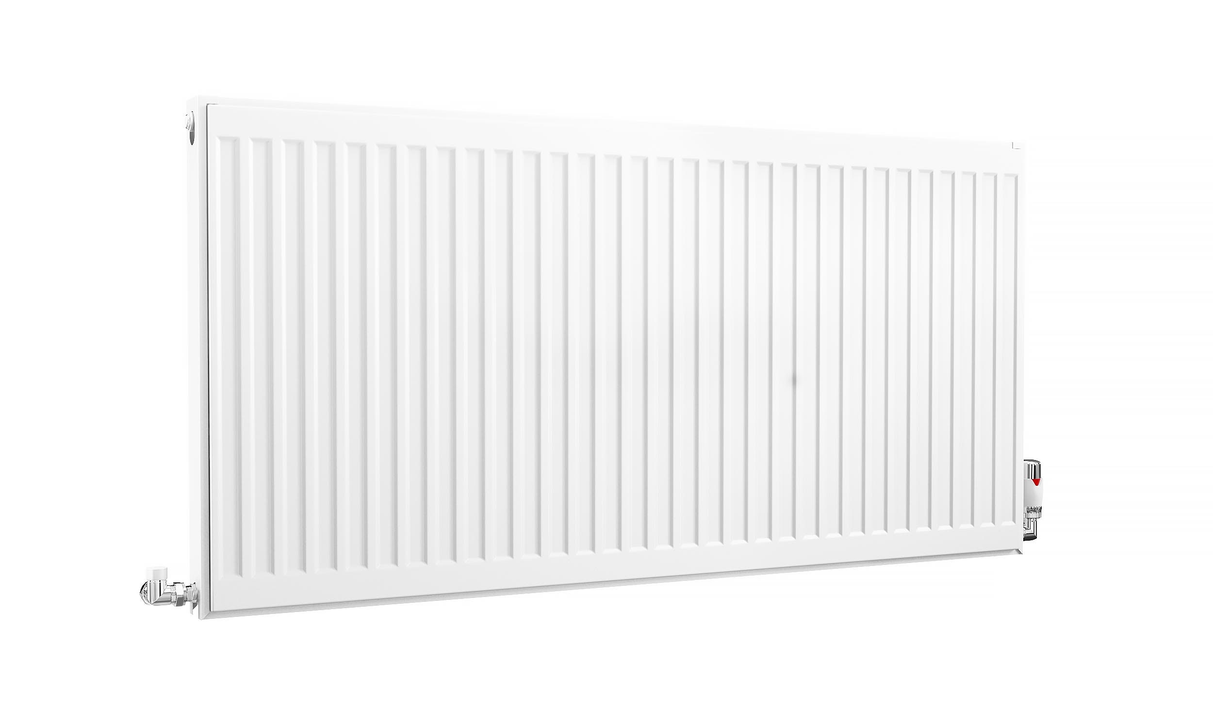 Kartell K-Rad Compact Horizontal Radiator, White, 600mm x 1200mm - Double Panel, Single Convector Price Comparisons | Compare The Build