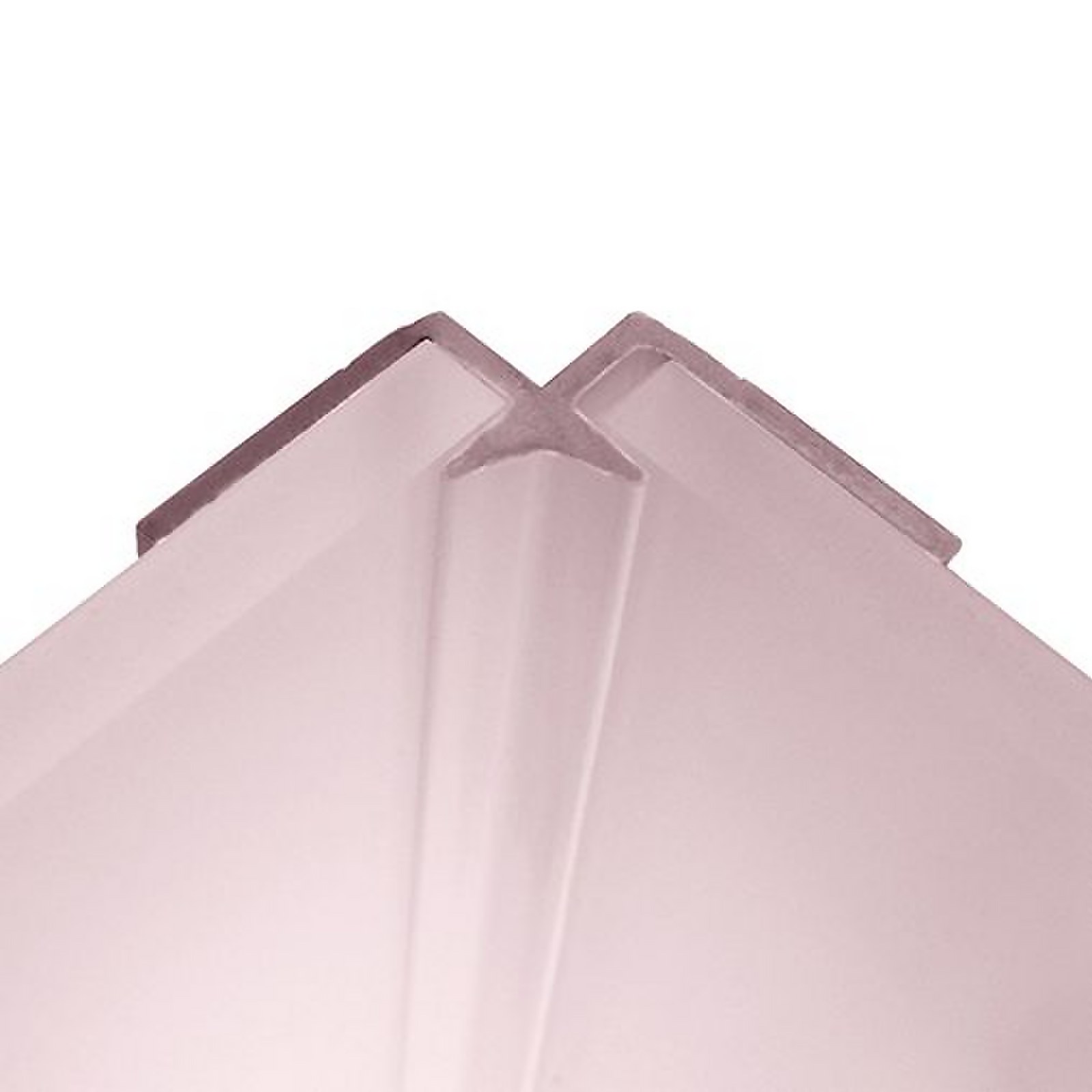 Wetwall Acrylic Internal Corner - Pale Pink | Compare The Build