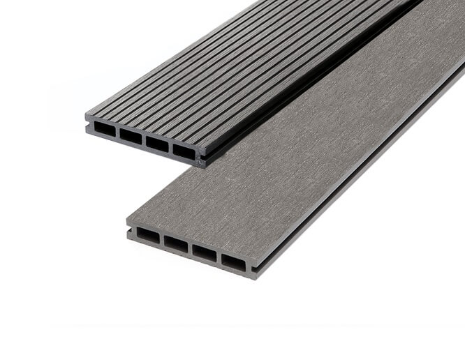 WPC Estandar Double Faced Decking Board Grey - 23mm x 146mm x 3600mm Price Comparisons | Compare The Build