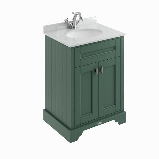 BC Designs Victrion Freestanding Traditional Vanity Unit & Grey Basin 600mm - Dark Green Price Comparisons | Compare The Build